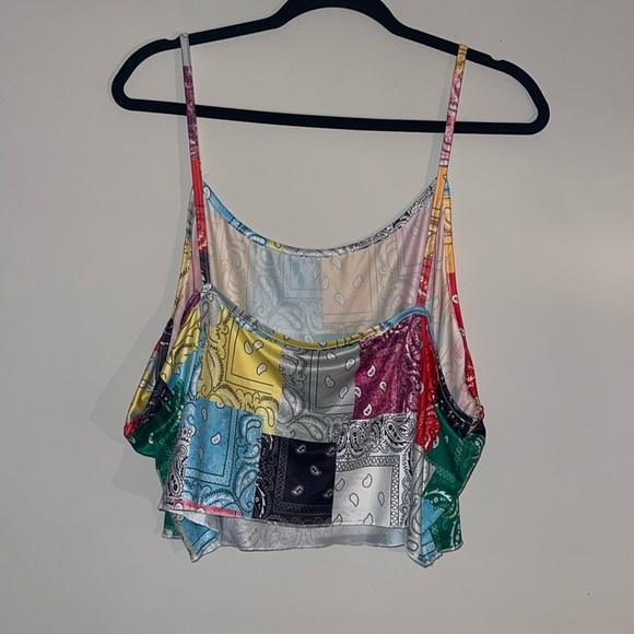 Shein Bandana Crop Top Size 5X - Picture 2 of 5